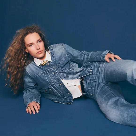 J. Crew High-rise Sailor Denim Trouser Size 26P - Picture 3 of 10